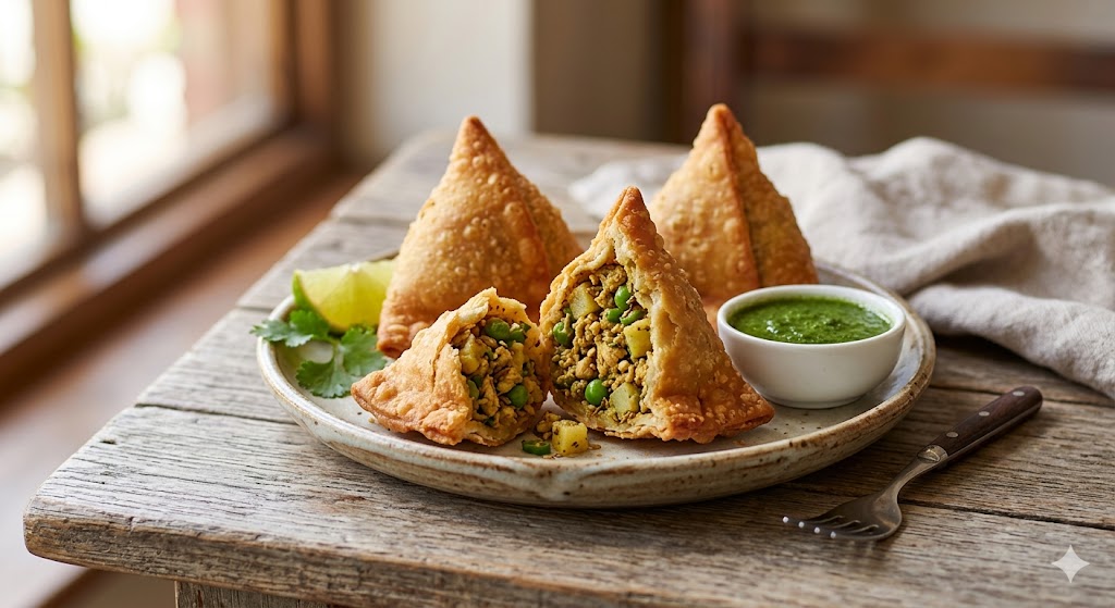 Loaded Chicken Samosa