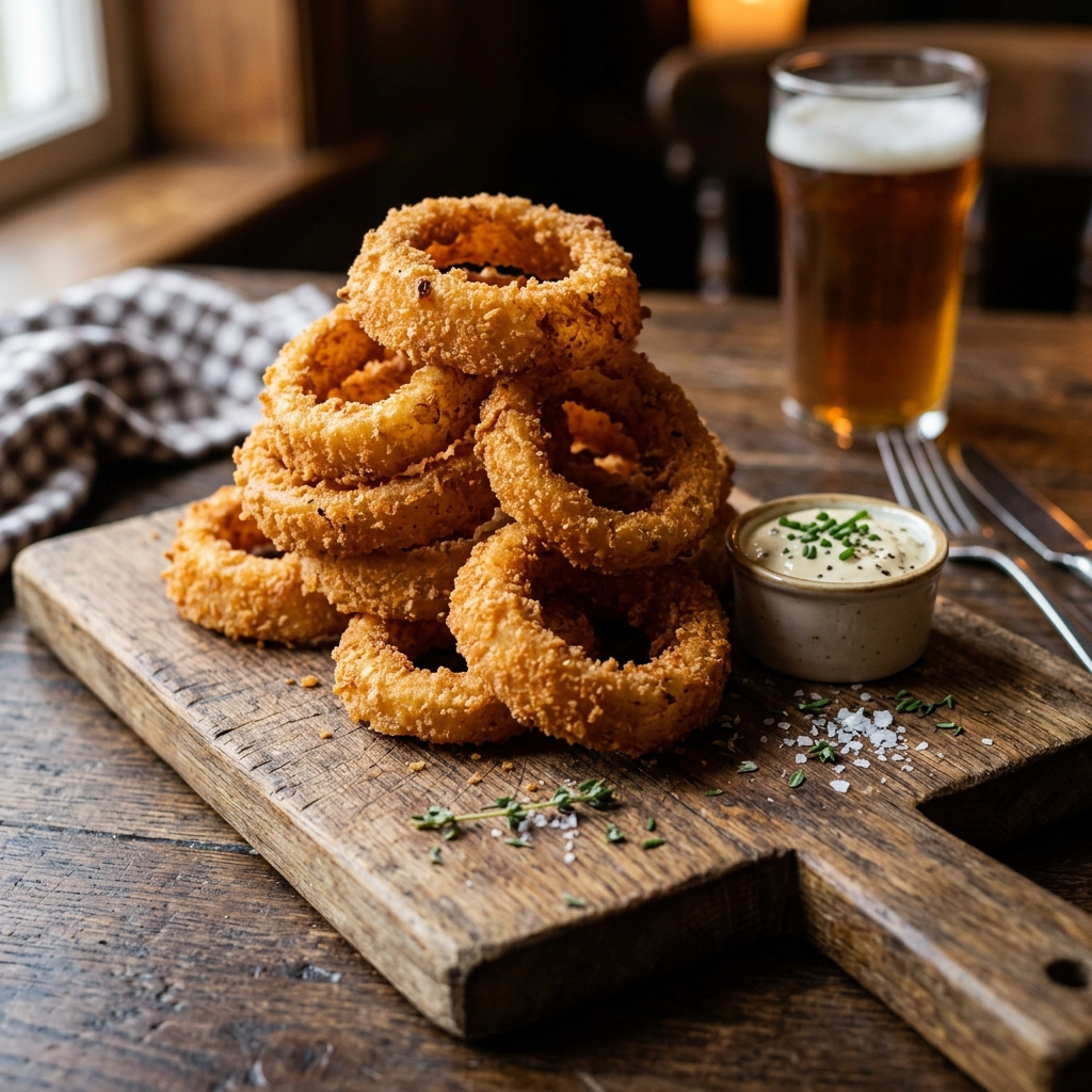 Crunchy Onion Rings (Beverages Style)
