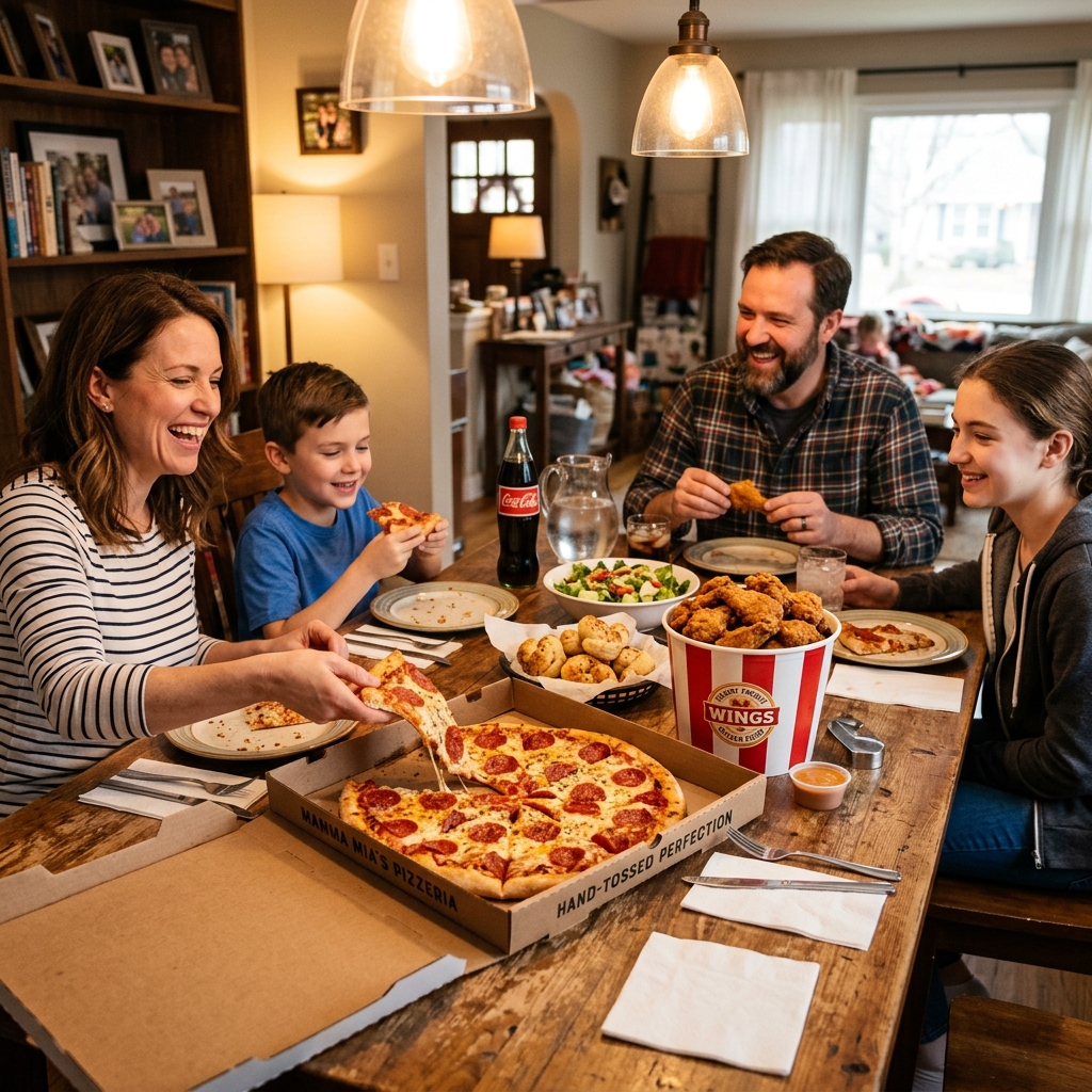 Family Feast Pizza & Wings