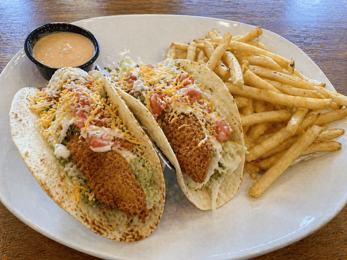 Taco with Fries