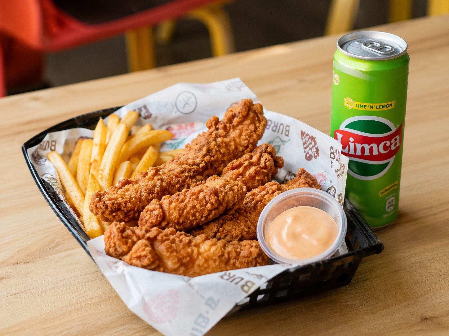 Tenders & Fries with Can Soda