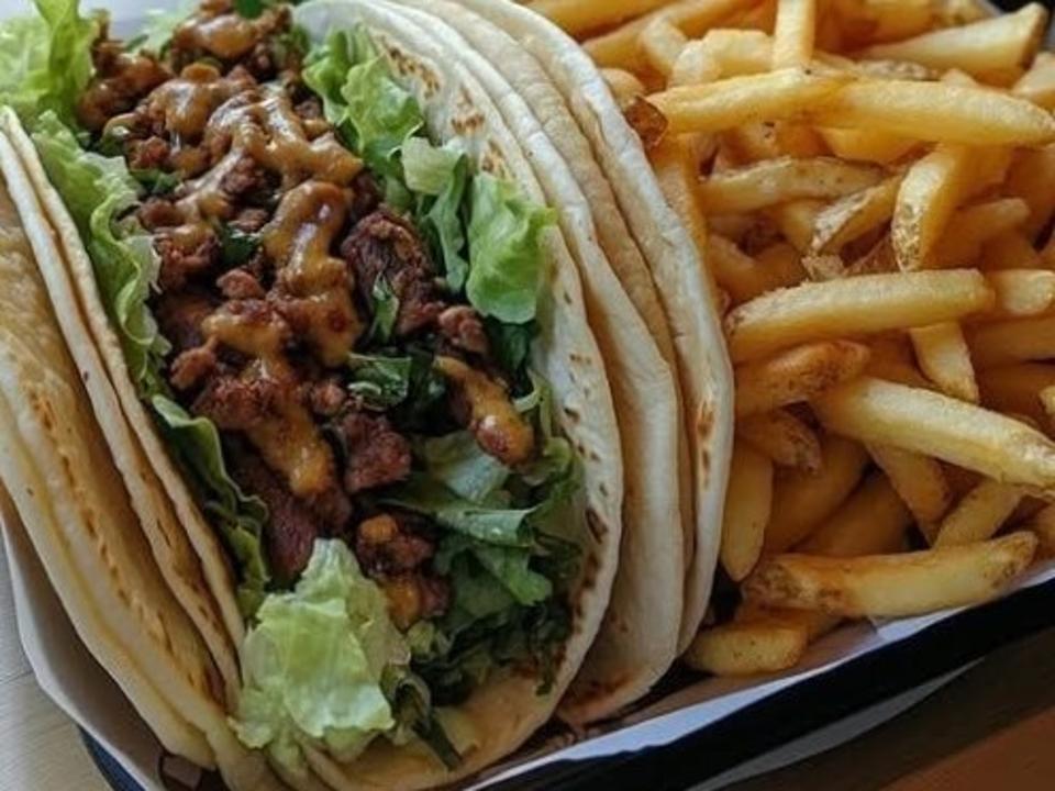 Taco with Fries